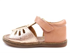 Bisgaard sandals rose gold with velcro